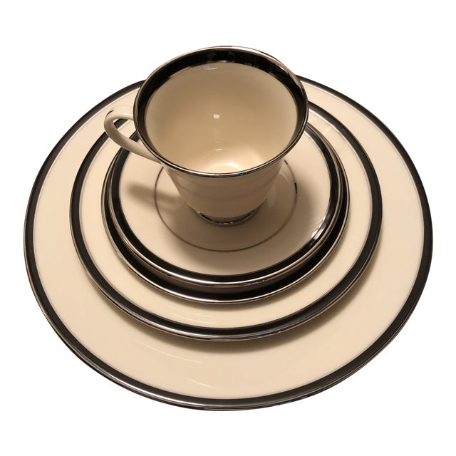 Lenox China Black Royale 19 Place Settings Chairish