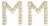 10K Yellow Gold 1/10 Cttw Diamond 'M' Initial Stud Earring For Sale