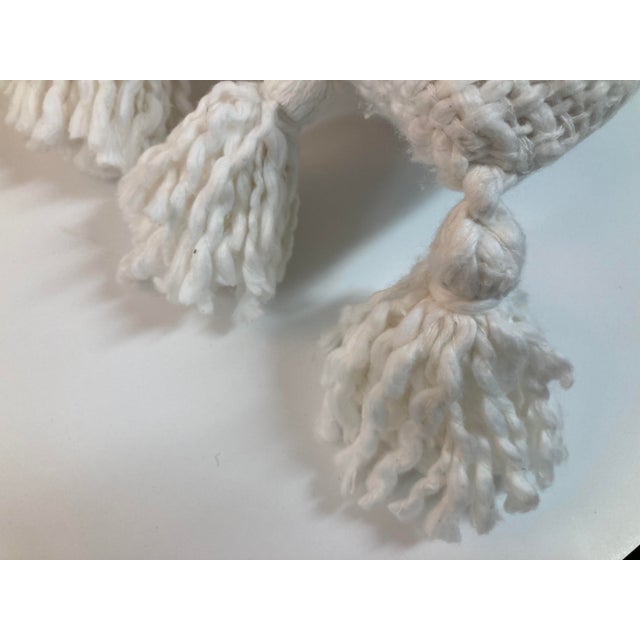 Natural Raw Silk Decorative Pillows With Tassels - a Pair For Sale - Image 11 of 12