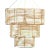 3 Tier Chandelier in Natural Rattan For Sale