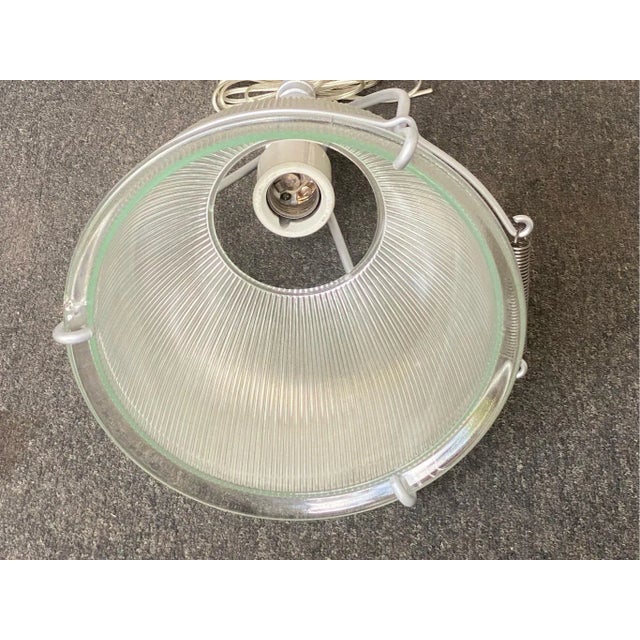 Vintage Original Industrial Lighting Industrial Holophane Pendant Light For Sale - Image 4 of 8
