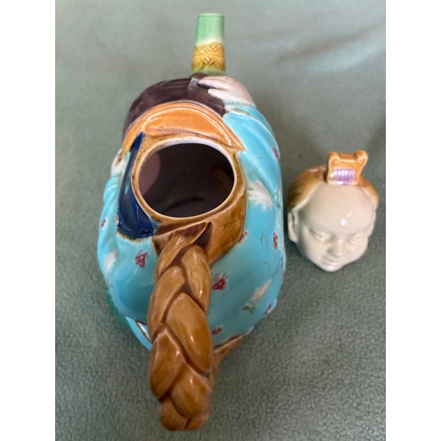 Figurative Antique Minton Chinaman Teapot For Sale - Image 3 of 9