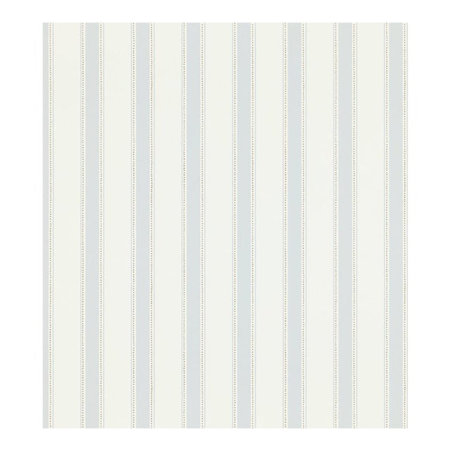 Sandberg for The House of Scalamandré Gustav Wallcovering, Light Blue For Sale