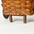 1950s Splint Wood Rolling Market Basket Cart For Sale - Image 10 of 16