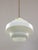 Mid-Century Italian Opaline and Brass Pendant Lamp For Sale - Image 17 of 18