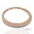 14k 585 Solid Rose Gold Engraving and Milgrain Natural Diamond Band Ring, Size 8 For Sale In New York - Image 6 of 12