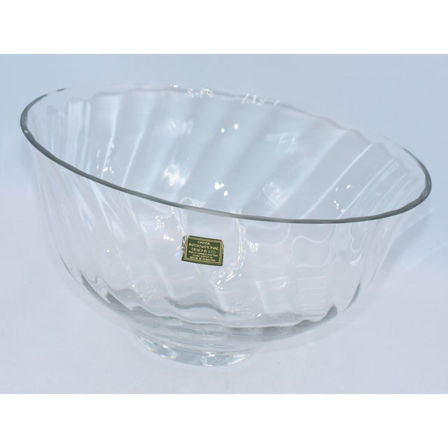 1970s 1970s Dansk International Designs Minimalist Round Art Glass Bowl Centerpiece For Sale - Image 5 of 6