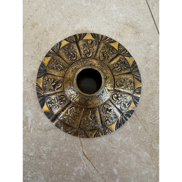 Traditional Antique French Empire Style Crystal and Gilt Brass Chandelier For Sale - Image 3 of 8