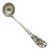 Vintage Italian Handmade Silver Mini Olive Ladle with Flower Handling, 1980s For Sale