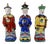 Mandarin Dignitary Statues in Earthenware, China, 1980s, Set of 3 For Sale