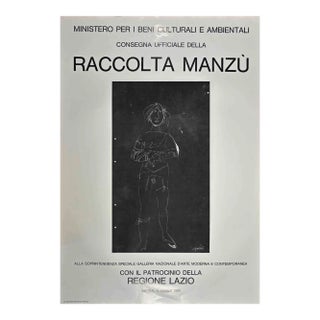 Manzu Collection, Vintage Offset Poster, Giacomo Manzu, 1981 For Sale