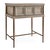 This nightstand brings an artful, architectural quality to the bedside with its sculptural carved drawer front and...