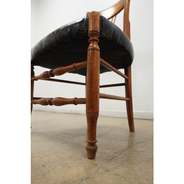 Vintage Milling Road by Baker Lyre Back Dining Chairs (Set of 6), Attributed For Sale - Image 14 of 16