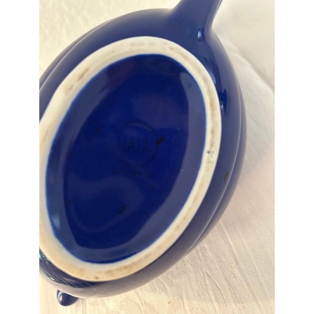 Mid-Century Cobalt Blue Hall Alladin Teapot For Sale In West Palm - Image 6 of 7