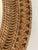 Mid-Century Modern 20 Th C Handmade Wicker Oval Wall Mirror For Sale - Image 3 of 4