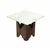 Mid 20th Century Pair of Mid-Century Modern Walnut Base Square Marble Top End Side Tables MINT For Sale - Image 5 of 8