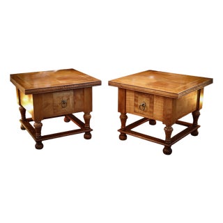 Flagstone Bedside Tables in Wood from Barker & Stonehouse, 2010s, Set of 2 For Sale