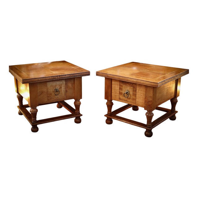 Flagstone Bedside Tables in Wood from Barker & Stonehouse, 2010s, Set of 2 For Sale