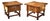 Flagstone Bedside Tables in Wood from Barker & Stonehouse, 2010s, Set of 2 For Sale