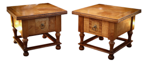 Flagstone Bedside Tables in Wood from Barker & Stonehouse, 2010s, Set of 2