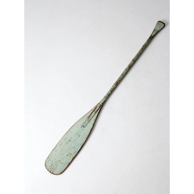 Vintage Painted Wooden Oar For Sale - Image 12 of 12