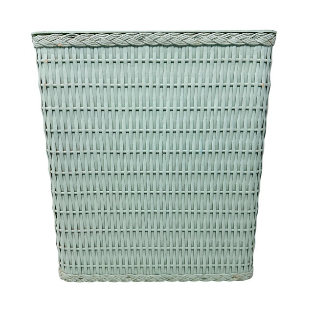 Bring a touch of breezy, vintage charm to your bath or dressing room with this iconic 1970s wicker wastebasket. Finished...
