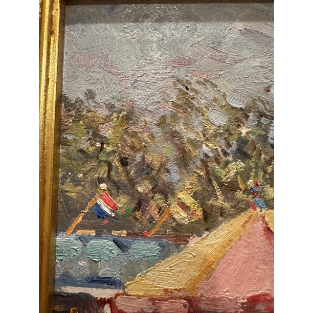 2010s Original Painting of a Carousel by Niek Van Der Plas For Sale - Image 5 of 9