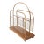 1920’s English Brass & Oak Magazine Rack For Sale