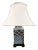 Large Asian Sea Pattern Porcelain Table Lamp For Sale