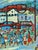 1965 Mid-Century Modern 'The Joyful Passage' Vintage Original Swedish Street Scene Oil Painting, Framed For Sale - Image 10 of 13
