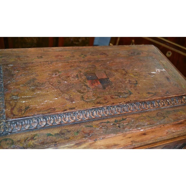 Early 19th Century Italian Painted Coffer For Sale In Dallas - Image 6 of 9