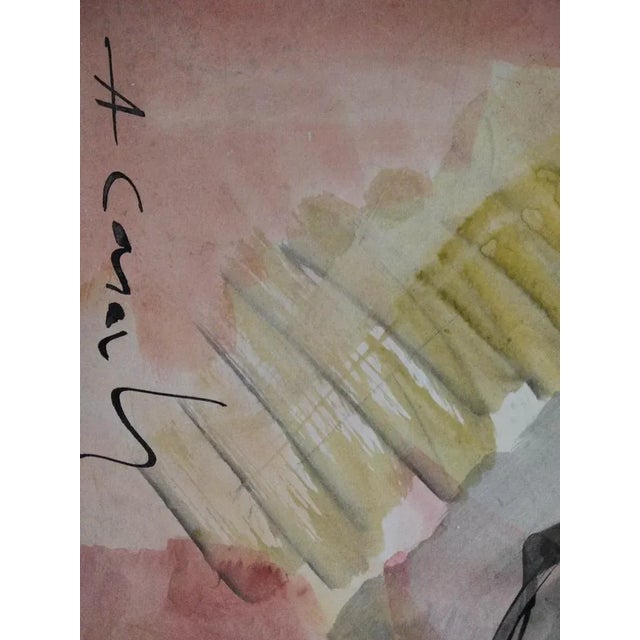 Amadeu Casals, Untitled, 1998, Mixed Media on Paper, in Flawless conditions. Designed 1990 to 1999 This piece has an...
