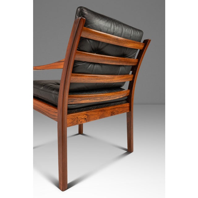 Mid-Century Danish Modern Model 806 Lounge Chair in Rosewood & Leather Attributed to Fredrik Kayser for Vatne Møbler, Norway, C. 1960s For Sale - Image 14 of 18