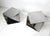 1970's Chromed Origami Styled Angled Side Tables For Sale - Image 10 of 12