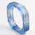 Contemporary John Galliano Blue Acrylic Resin Bracelet Bangle with Newspaper Inclusions For Sale - Image 3 of 16