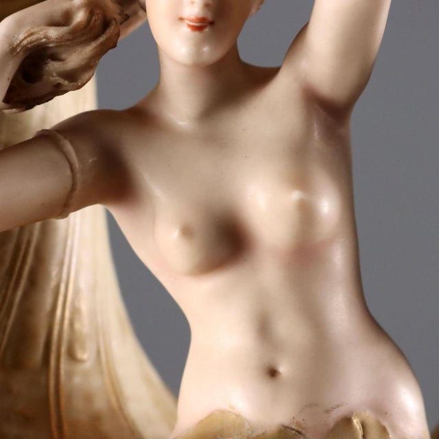 Amphora-Shaped Vase in Porcelain from Teplitz For Sale - Image 6 of 14