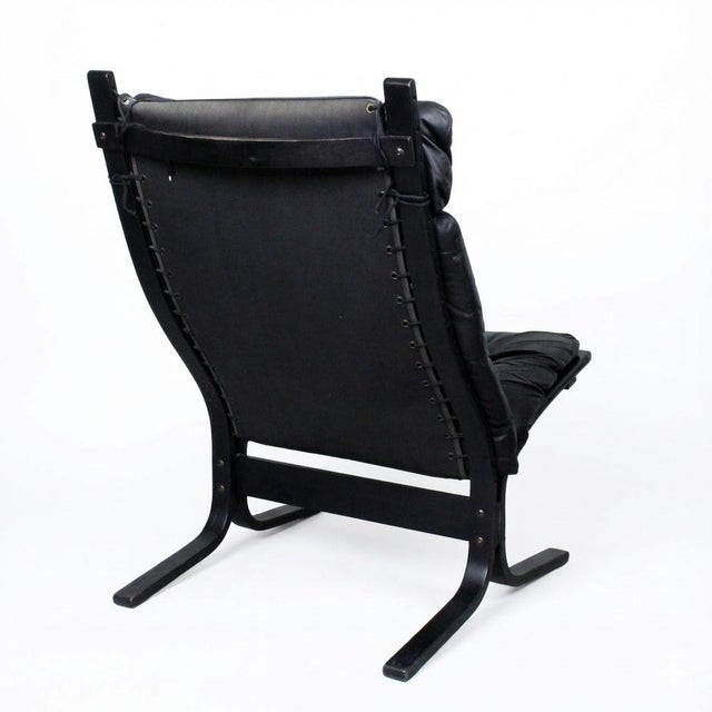 1950s Set of Vintage Lounge Chair with Ottoman by Ingmar Relling for Westnofa, 1960s For Sale - Image 5 of 7