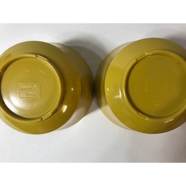 Vintage Melamine “Allied Chemical” Harvest Gold Dish Set- 9 Pieces For Sale - Image 9 of 13