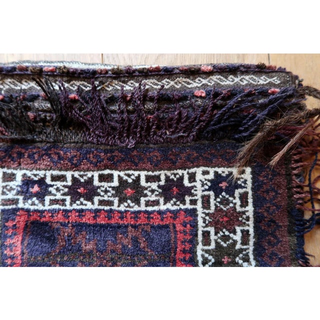 1940s Handmade Vintage Afghan Baluch Salt Bag For Sale - Image 4 of 11