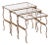 A Set of French Gilt Iron Nesting Tables, C 1950. For Sale