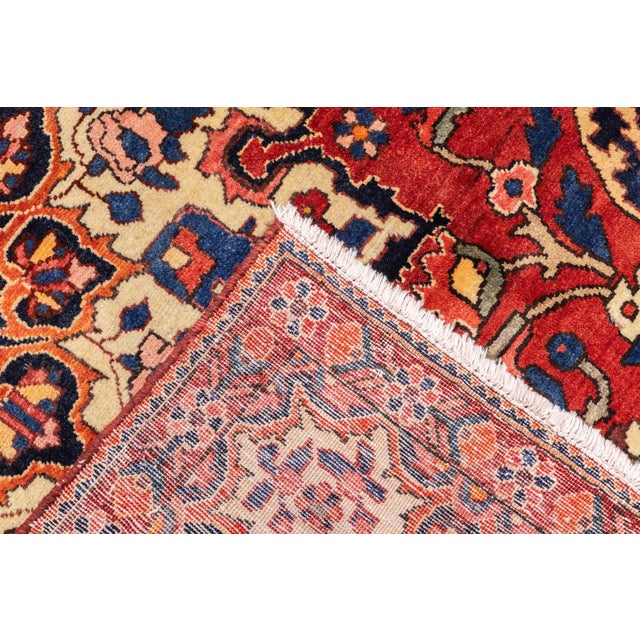 Semi-Antique Hand-Knotted Persian Bakhtiari Rug 5'5" X 8'9" For Sale - Image 18 of 18