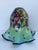 Mid-Century Modern Vintage Murano-Style Millefiori Hand-Blown Art Glass Ruffled Lamp Shade For Sale - Image 3 of 7