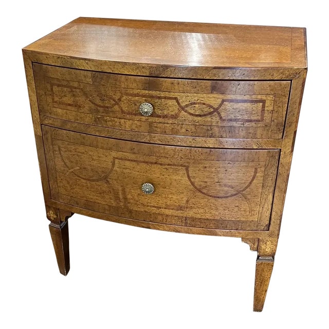 1990s Hand Made Italian Walnut Chest of Drawers For Sale