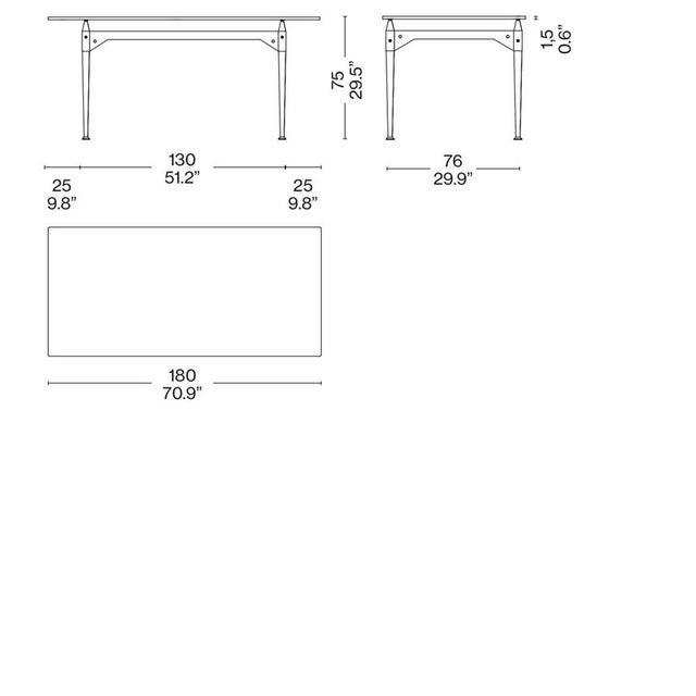 Mid-Century Modern TL3 Table in Glass & Wood by Franco Albini for Cassina For Sale - Image 14 of 16
