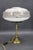 Restored Brass Table Lamp with Glass Shade, 1940s For Sale - Image 6 of 16