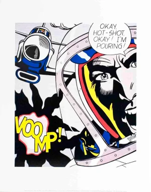 1988 Roy Lichtenstein Okay, Hot-shot! Lithograph