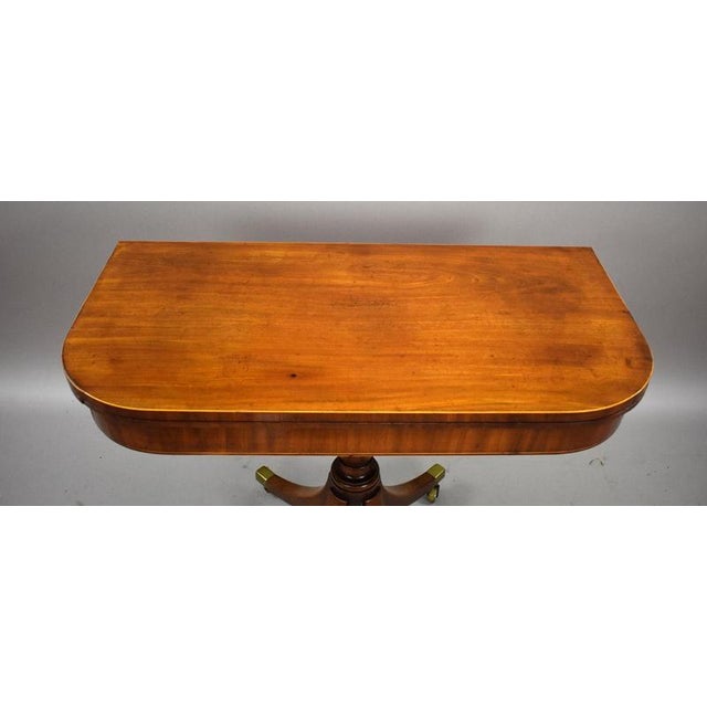 Wood Regency Mahogany Card Table, 1810 For Sale - Image 7 of 12