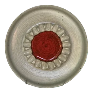 1970s Victoria Littlejohn Organic Mid-Century Modern Earthenware Hand-Thrown Ashtray Dish by Victoria Littlejohn