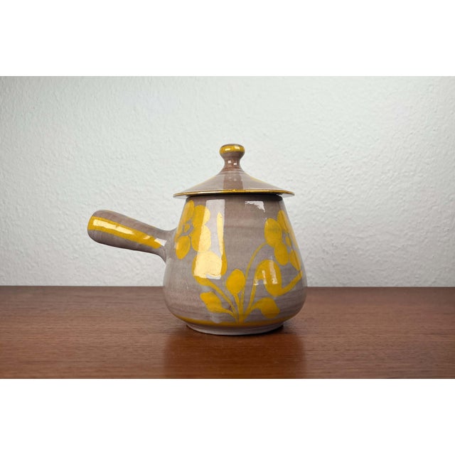 Vintage Italian Japanese Style Pottery Teapot from Cerasarda Fatto a Mano, 1970s For Sale - Image 9 of 18