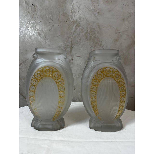 Vintage Vases by Muller Frères, 1930s, Set of 2 For Sale - Image 12 of 13